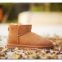 IVG雪地靴 5854 真皮低邦短靴子 牛皮防水 保暖女靴子包邮