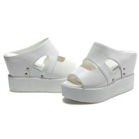 2016夏季新款女鞋厚底松糕鞋子平底鱼嘴凉鞋女夏坡跟夏天百搭1821