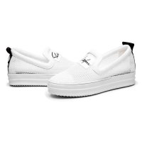 盾狐平底女网纱单鞋圆头深口乐福鞋休闲懒人鞋套脚潮女鞋2016春季新款