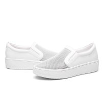 盾狐平底女网布单鞋圆头深口乐福鞋休闲懒人鞋套脚潮女鞋2016春季新款C2815