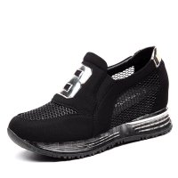 盾狐网面运动鞋女2016春夏季韩版内增高女鞋学生跑步鞋厚底休闲鞋533