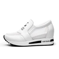 2016春夏新款休闲运动鞋网面透气跑步鞋韩版内增高女鞋子厚底凉鞋8581