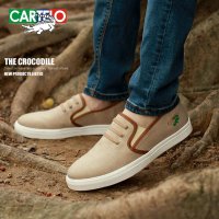 卡帝乐鳄鱼男士帆布鞋子韩版休闲鞋男鞋子春季潮男透气板鞋潮鞋C7095