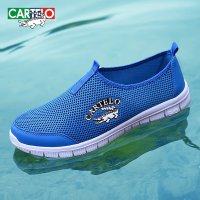 卡帝乐鳄鱼男鞋夏季网面软底休闲鞋子女透气网布鞋套脚懒人蹬网鞋3610