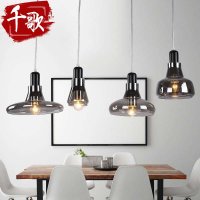 千歌创意LED吊灯现代简约工业设计吊灯卧室餐厅吊灯聚吧台灯具