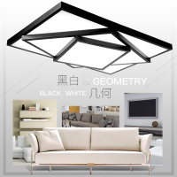 千歌LED吸顶灯客厅灯长方形简约现代卧室灯具温馨阳台灯大气餐厅灯饰