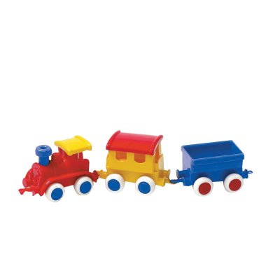 瑞典维京唯精儿童益智玩具麦克斯系列-小火车 宝宝1-6岁进口环保仿真一拖二火车可咬可摔