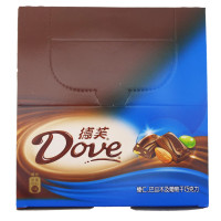 包邮 德芙(Dove)榛仁巴旦木及葡萄干巧克力 盒装 516g（12条×43g）...