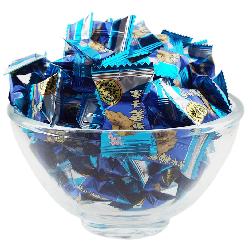 徐福记寒天姜糖500g散装称硬质糖果新年糖果年糖婚庆送礼休闲零食