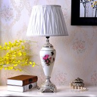 欧式创意复古台灯书房卧室床头台灯婚房装饰英伦现代简约摆件台灯