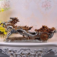 新古典生肖马摆件工艺品树脂马到成功家居客厅办公室装饰商务礼品