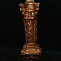 包邮欧式复古罗马柱时尚创意酒店工艺品落地摆件花瓶底座树脂摆设