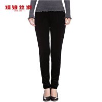 瑞富祥正品时尚丝绒小脚裤秋冬新款高档保暖休闲女裤