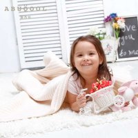 爱布谷宝宝盖毯婴儿小毛毯儿童空调被彩棉新生儿毯子双层纯棉春夏