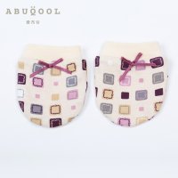 爱布谷新生儿护手脚套纯棉初生婴儿防抓护手套宝宝脚套春秋款正品