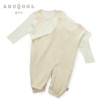 爱布谷彩棉婴儿爬服夏男女宝宝连体衣新生儿哈衣长袖纯棉睡袋春秋