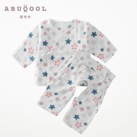 爱布谷新生儿秋季衣服初生婴儿内衣套装全棉纱布和袍套装宝宝衣服