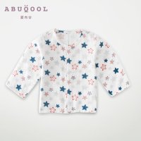 爱布谷儿童内衣上衣纯棉春秋婴儿衣服长袖睡衣宝宝内衣家居服纱布