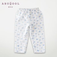 爱布谷儿童内衣裤子纯棉春秋婴儿衣服长袖睡衣宝宝内衣家居服纱布