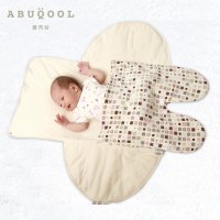 爱布谷负离子棉婴儿抱被夏纯棉新生婴儿抱毯包巾宝宝分腿包被春秋