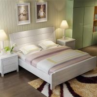 卡爱菲 实木床双人床1.8米现代主卧床 1.5米储物简约白色床 1.35米 1.2米1.0米单人床 可定制2.0*2.2