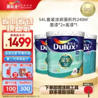 多乐士(Dulux)金装第二代五合一净味乳胶漆油漆墙漆墙面漆A8151+A914 套装 54L 定制品