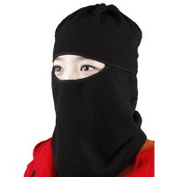 易旅 户外运动CS抓绒帽子骑行防风面罩头套围脖头巾秋冬自行车护脸口罩