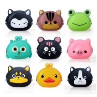卡通 零钱包 可爱硅胶收纳包耳机硬币包软面 手拿包 钥匙包