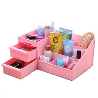 抽屉式化妆品 收纳盒 中号创意 桌面收纳盒 塑料收纳箱