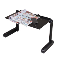 京好床上玩电脑神器桌可升降折叠散热铝合金单人笔记本平板桌子A121