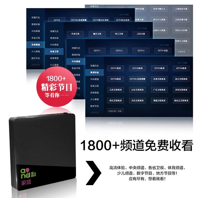 1000+节目免费看 魔百盒M101 网络机顶盒 高清播放器电视盒子 wifi无线直播机顶盒图片