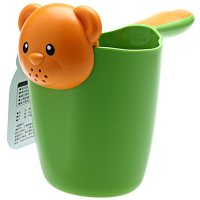 小白熊婴儿浴勺水瓢 儿童戏水花洒洗发水勺 宝宝洗澡沐浴用品HL09265