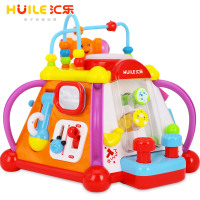 汇乐玩具806 快乐小天地儿童学习桌多功能益智游戏桌婴儿宝宝1-3岁