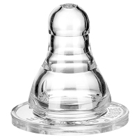 爱得利(IVORY) 婴儿奶嘴 新生儿液体硅橡胶奶嘴 单粒装 标准口径 圆孔S(0-3个月)NB02