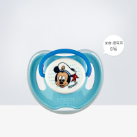贝亲迪士尼安抚奶嘴婴儿硅胶安睡奶嘴新生儿宝宝安慰奶嘴带盖1个装 N943米奇海军S号0个月以上