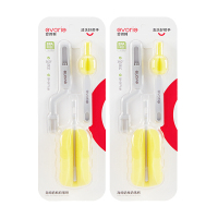 爱得利宝宝海绵奶瓶奶嘴婴儿清洁刷旋转清洁刷套装2套装EG-101