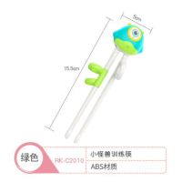 日康婴儿训练筷宝宝一段练习筷二段小孩家用吃饭餐具儿童辅助筷RKC2010绿色
