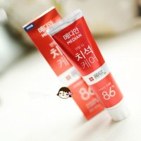 韩国爱茉莉Median麦迪安86牙膏 去黄去牙渍 清新口气 红色款