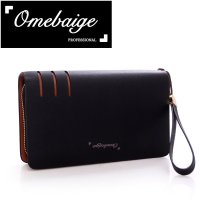 男包商务休闲男士手包真皮双拉链长款男钱包牛皮大容量手拿手抓包