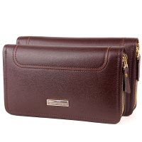 男士手拿包真皮软商务休闲韩版长款男钱包牛皮双拉链大容量男手包