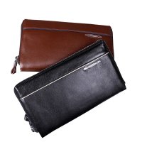 顺丰包邮头层牛皮男士钱包男长款真皮拉链钱夹韩版手包手拿包正品