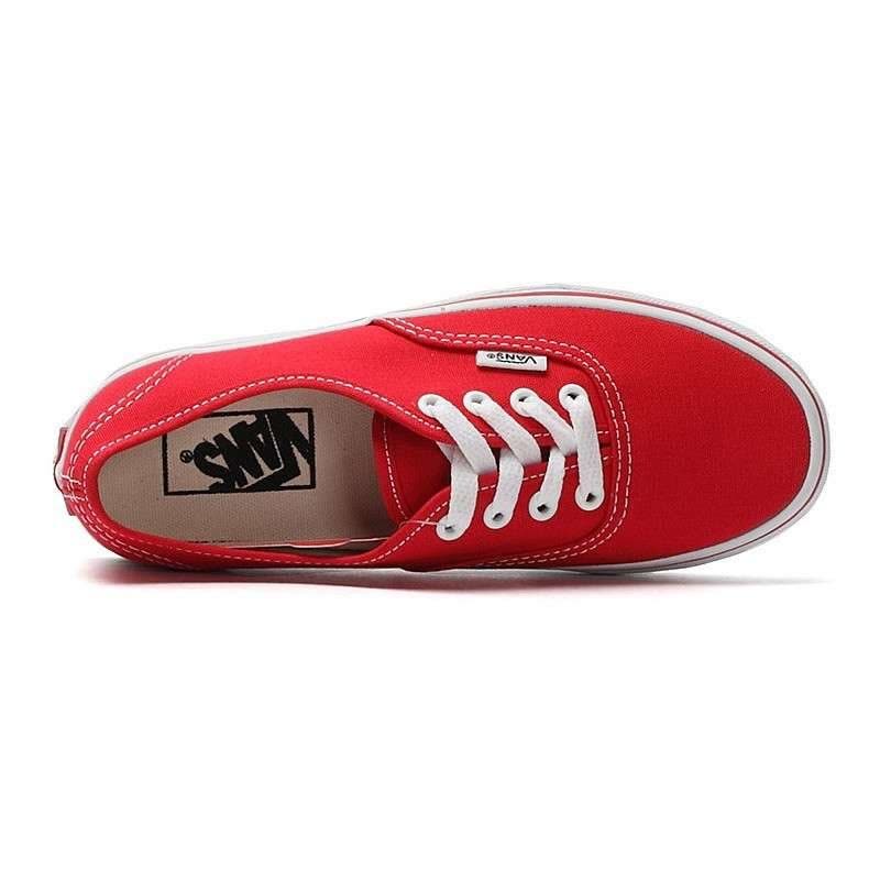 Vans/范斯 男鞋女鞋经典红色Authentic中性情侣款帆布鞋低帮休闲鞋 VN-0EE3RED12891图片