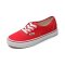 Vans/范斯 男鞋女鞋经典红色Authentic中性情侣款帆布鞋低帮休闲鞋 VN-0EE3RED12891