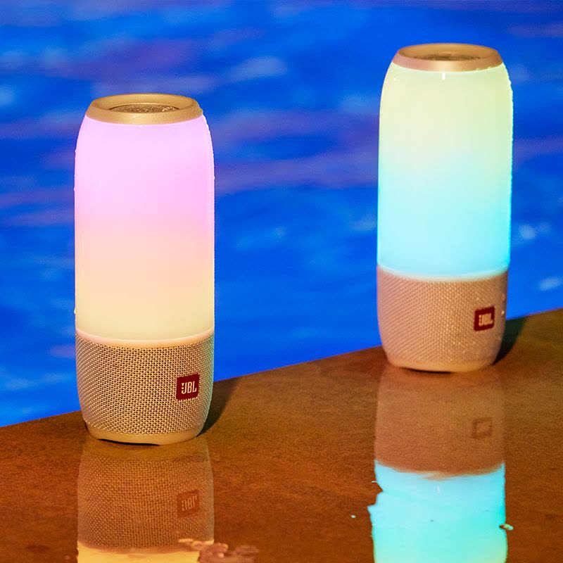 JBL Pulse3 音乐脉动3代三代 炫彩无线蓝牙音箱 音响 低音炮 便携迷你车载户外音响 防水音箱 典雅黑图片
