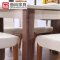 曲尚(Qushang) 餐桌 现代简约 餐桌椅 饭桌 餐厅钢化玻璃餐桌椅组合0823