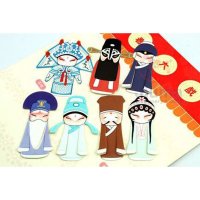 中国风看大戏创意京剧纸质书签7枚装看大戏京剧角创意书签