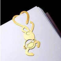 调皮的小猴子韩版金属薄片书签-创意时尚定制古典书签礼物