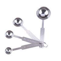 烘焙工具不锈钢量勺套装量匙调味匙4件套毫升勺奶粉量勺