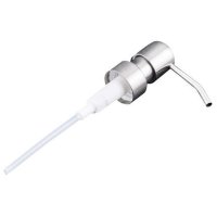 不锈钢圆头洗手液瓶按压器出液器乳液瓶按压器乳液瓶喷头