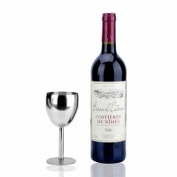 14CM不锈钢红酒杯不锈钢高脚杯葡萄酒杯金属酒杯单只价格200ml